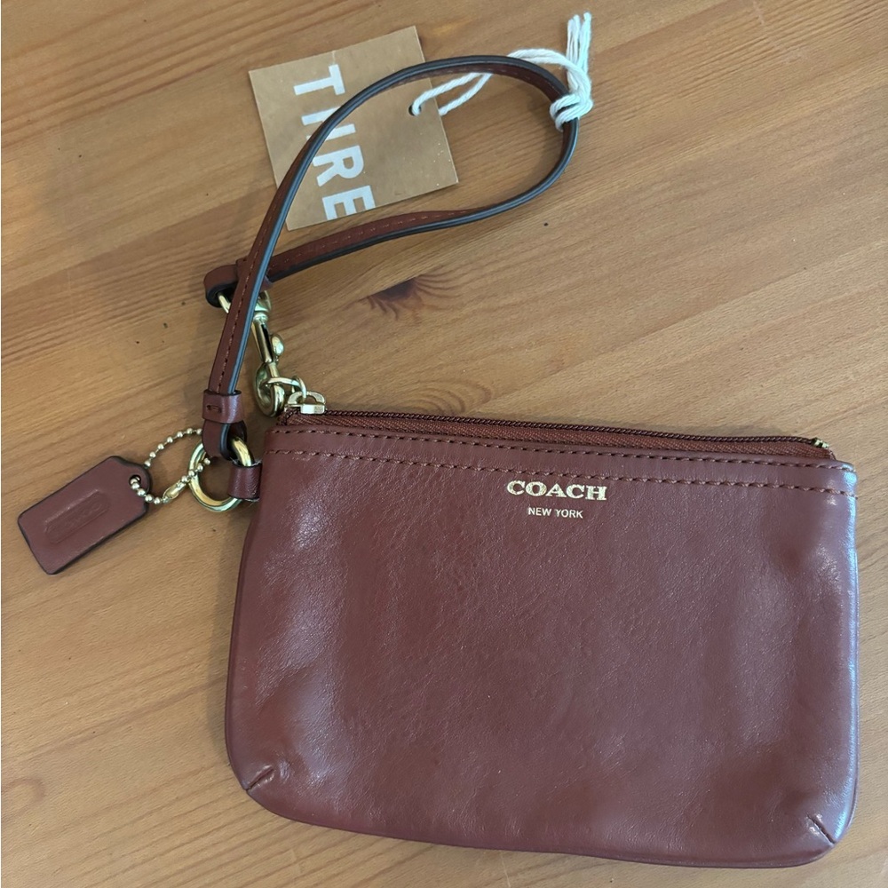 Coach Leather Wristlet